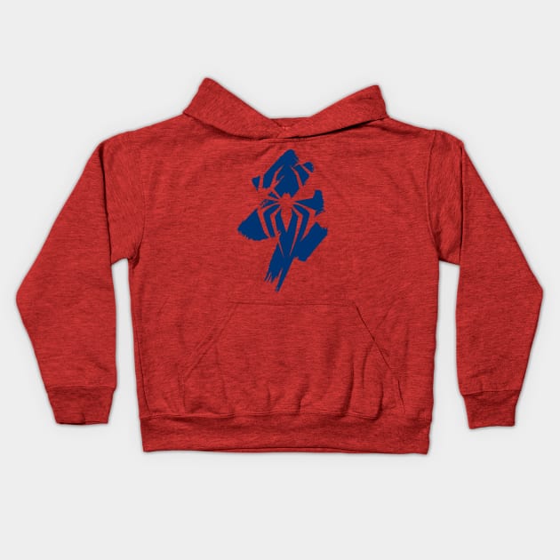 spider brush Kids Hoodie by Touda